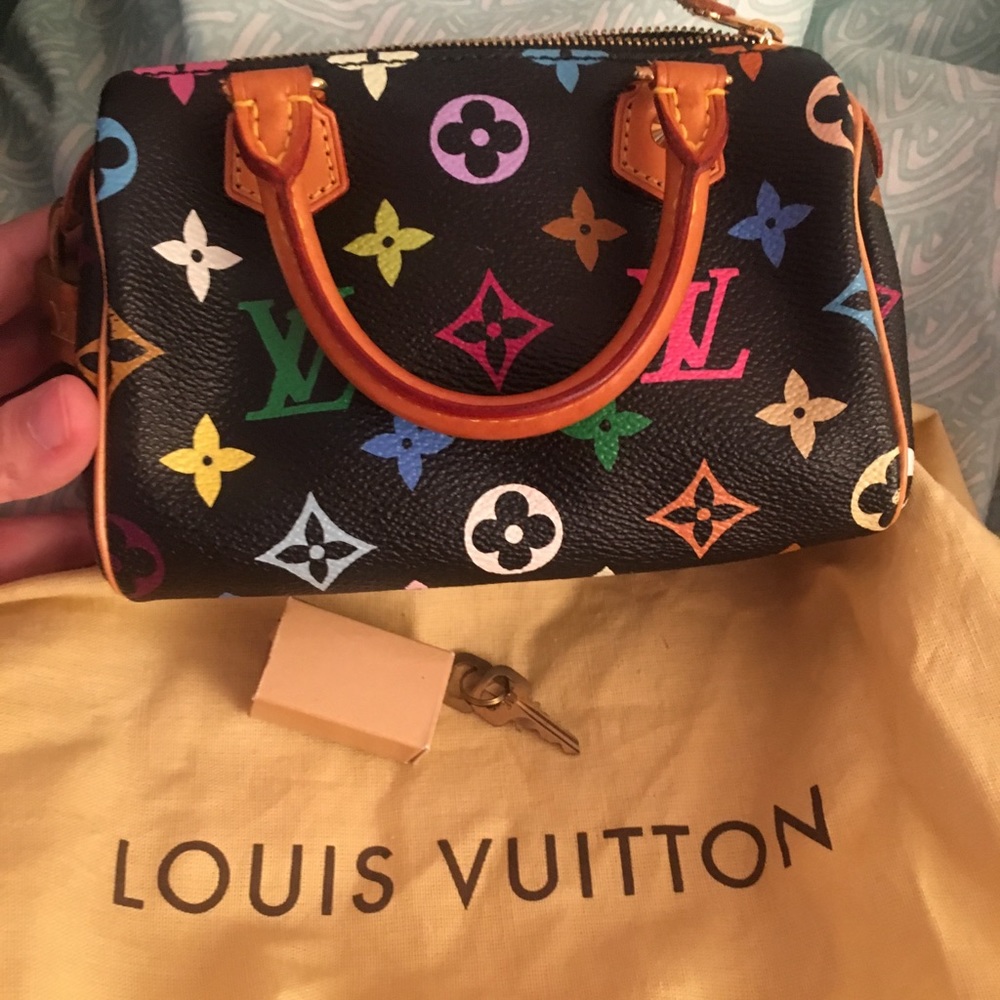 Authentic Louis Vuitton Multicolor Mini Speedy